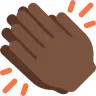 Clapping Hands: Dark Skin Tone Emoji 👏🏿 image - Twitter / X (Twemoji) style