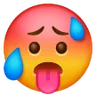 ओवरहीट फेस Emoji 🥵 image - Samsung style
