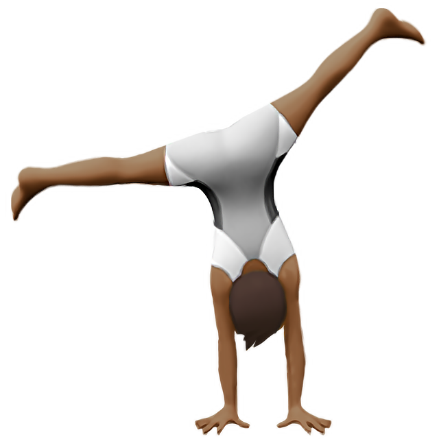 Person Cartwheeling: Medium-Dark Skin Tone