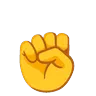 Victory Hand Emoji ✌ image - Google Noto Color Animated style
