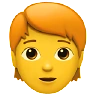 Person: Red Hair Emoji 🧑‍🦰 image - Apple style