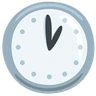 Reloj cara uno Oclock Emoji 🕐 image - Facebook Messenger (2016) style