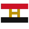 Flag: Egypt Emoji 🇪🇬 image - SerenityOS style