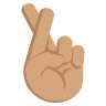 Crossed Fingers: Medium Skin Tone Emoji 🤞🏽 image - EmojiTwo style