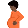 Pregnant Person: Dark Skin Tone Emoji 🫄🏿 image - Twitter / X (Twemoji) style