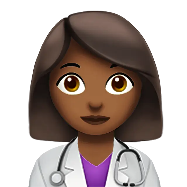 Woman Health Worker: Medium-Dark Skin Tone