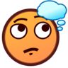 ใบหน้าแห่งความคิด Emoji 🤔 image - Emojidex style