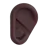 Ear: Dark Skin Tone