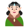 Elf: Light Skin Tone Emoji 🧝🏻 image - Microsoft Classic 2D style