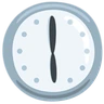 Reloj cara seis en punto Emoji 🕕 image - Facebook Messenger (2016) style