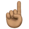Index Pointing Up: Medium Skin Tone Emoji ☝🏽 image - Huawei Harmony OS style