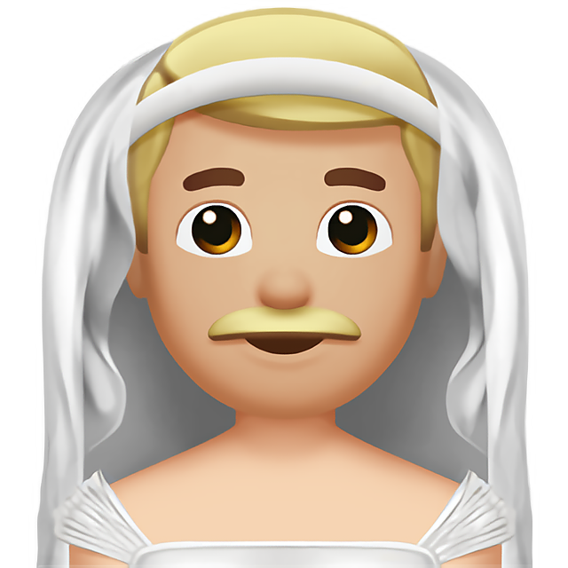 Man With Veil: Medium-Light Skin Tone