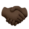 Handshake: Dark Skin Tone Emoji 🤝🏿 image - Huawei Harmony OS style