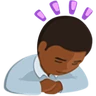 Person Bowing: Medium-Dark Skin Tone Emoji 🙇🏾 image - Facebook Messenger (2016) style