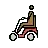 Person In Motorized Wheelchair: Medium-Dark Skin Tone