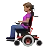 Woman In Motorized Wheelchair: Medium Skin Tone