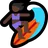 Woman Surfing: Dark Skin Tone