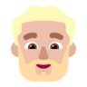 Man: Medium-Light Skin Tone, Beard Emoji 🧔🏼‍♂️ image - Microsoft Classic 2D style