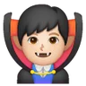 Man Vampire: Light Skin Tone Emoji 🧛🏻‍♂️ image - Samsung style
