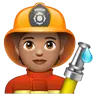 Firefighter: Medium Skin Tone Emoji 🧑🏽‍🚒 image - WhatsApp style