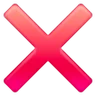 Croix grasse Emoji ❌ image - Samsung style