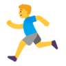Man Running Emoji 🏃‍♂️ image - Microsoft Classic 2D style