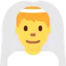 Man With Veil Emoji 👰‍♂️ image - Twitter / X (Twemoji) style