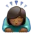 Woman Bowing: Medium-Dark Skin Tone
