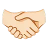 Handshake: Light Skin Tone Emoji 🤝🏻 image - Google Noto Color Animated style