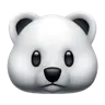 Polar Bear Emoji 🐻‍❄️ image - Apple style