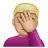 Person Facepalming: Medium-Light Skin Tone