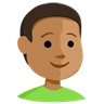 Boy: Medium Skin Tone Emoji 👦🏽 image - Facebook Messenger (2016) style