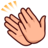 Clapping Hands: Medium-Light Skin Tone