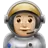 Man Astronaut: Medium-Light Skin Tone