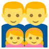Family: Man, Man, Girl, Girl Emoji 👨‍👨‍👧‍👧 image - EmojiTwo style