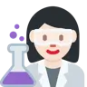 Woman Scientist: Light Skin Tone Emoji 👩🏻‍🔬 image - Twitter / X (Twemoji) style