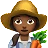 Woman Farmer: Medium-Dark Skin Tone