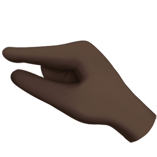 Pinching Hand: Dark Skin Tone