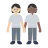 People Holding Hands: Light Skin Tone, Medium-Dark Skin Tone