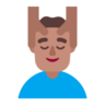 Man Getting Massage: Medium Skin Tone Emoji 💆🏽‍♂️ image - Microsoft Classic 2D style