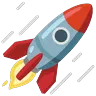Rakieta Emoji 🚀 image - Google Noto Color Animated style
