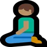 Person Kneeling: Medium Skin Tone Emoji 🧎🏽 image - Microsoft Windows 10 Segoe UI Emoji style
