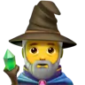 Man Mage Emoji 🧙‍♂️ image - Apple style