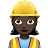 Woman Construction Worker: Dark Skin Tone
