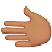 Leftwards Hand: Medium Skin Tone