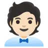 Office Worker: Light Skin Tone Emoji 🧑🏻‍💼 image - Google Noto Color style