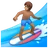 Man Surfing: Medium Skin Tone