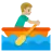 Man Rowing Boat: Medium-Light Skin Tone