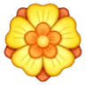 Rosette Emoji 🏵 image - Samsung style