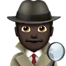 Man Detective: Dark Skin Tone Emoji 🕵🏿‍♂️ image - Apple style